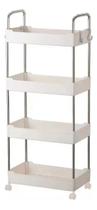 Prateleira Multiuso 4 Andares com Rodinha Branca