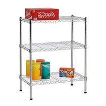 Prateleira Multiuso Organizadora Aramada em Aço Cromado