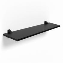 Prateleira Multiuso Preta Parede Sala Quarto Cozinha 60cm
