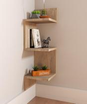 Prateleira Nicho de Canto Decoração Gamer Lateral 80cm para Livros para Quarto Escritório Prateleira Nicho de Canto Decoração Gamer Lateral 80cm para Livros para Quarto Escritório