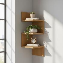 Prateleira Nicho De Canto Lateral 80cm Para Livros Quarto Escritório Decoração E Organização - Brovália Prateleira Nicho De Canto Lateral 80cm Para Livros Quarto Escritório Decoração E Organização - Brovália