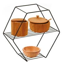 Prateleira nicho decoração organizador hexagonal black arthi Prateleira nicho decoração organizador hexagonal black arthi