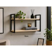 Prateleira nicho industrial de 20x60cm a 120cm FERRO e Madeira Prateleira nicho industrial de 20x60cm a 120cm FERRO e Madeira