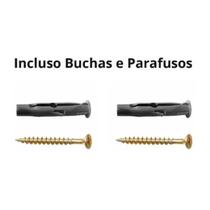 Prateleira Nicho Reforçada Microondas Dupla 60Cm Branca