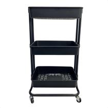 Prateleira Organizador Multiuso 3 andares com Rodinhas Prateleira Organizador Multiuso 3 andares com Rodinhas