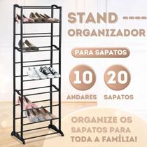 Prateleira Organizador Multiuso Sapateira 20 Pares Closet 10 Andares