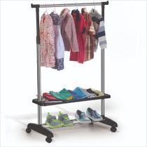 Prateleira organizadora arara de roupas com sapateira arthi Prateleira organizadora arara de roupas com sapateira arthi