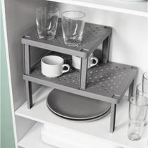 Prateleira Organizadora De Armários Quadrada Chumbo Level