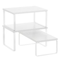 Prateleira organizadora de armários SONGMICS Kitchen Set 3 Snow White