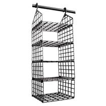 Prateleira Organizadora Suspensa Dobrável Com 5 Níveis Preto - Arqplast