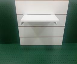 Prateleira Painel Canaletado e Suporte Kit 3 Peças 30X90 Branca Prateleira Painel Canaletado e Suporte Kit 3 Peças 30X90 Branca