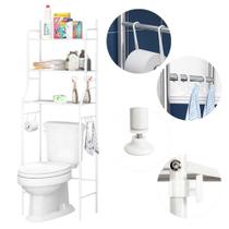 Prateleira para Cosméticos e itens de Banheiro Sobre o Vaso Organizadora Multifuncional
