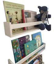 Prateleira Para Livros Infantil Kit 2pç Muito Grande