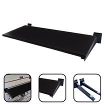 Prateleira Para Painel Canaletado Suporte Multiuso 30x90cm Preto Prateleira Para Painel Canaletado Suporte Multiuso 30x90cm Preto