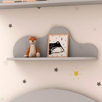 Prateleira para Quarto Infantil Nuvem 52cm x 30,4cm 100%MDF Prateleira para Quarto Infantil Nuvem 52cm x 30,4cm 100%MDF