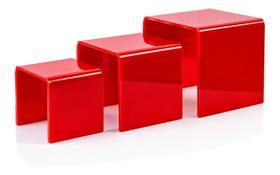 Prateleira Para Vitrine Cubo Nicho Acrilico Colorido 3 Pecas Prateleira Para Vitrine Cubo Nicho Acrilico Colorido 3 Pecas