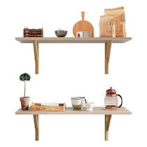 Prateleira Parede 2 Unidades Suporte Pinus 90x20cm Madeirado Prateleira Parede 2 Unidades Suporte Pinus 90x20cm Madeirado