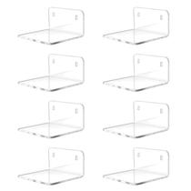 Prateleira pequena de acrílico Trailwalk Mini Floating Wall Clear (8)