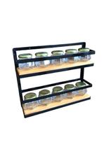 Prateleira Porta Condimentos e Temperos Parede 2 Andares Prateleira Porta Condimentos e Temperos Parede 2 Andares