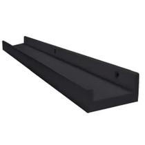 Prateleira porta temperos e condimentos preta 50 cm para cozinha Prateleira porta temperos e condimentos preta 50 cm para cozinha