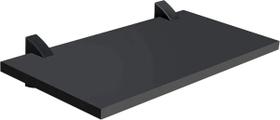 Prateleira Preta 1,2x20x40cm Suporte Preto de Parede Suspensa - Prat-K