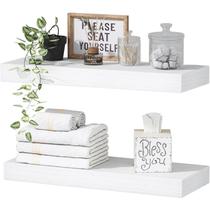 Prateleira: QEEIG, montado na parede, 40x17x4 cm, conjunto 2, branco