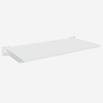 Prateleira Quadrada Leve Simples 60x30 cm Cor Preta ou Branca Comac