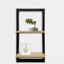 Prateleira quadro decorativa 30 x 60cm FRAME 3060 Cor:Preto