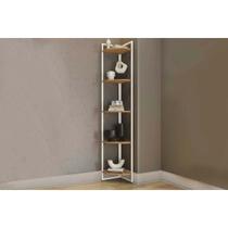 Prateleira Quarto Solteiro Industrial LI022 Canela/Branco - Kappesberg Prateleira Quarto Solteiro Industrial LI022 Canela/Branco - Kappesberg