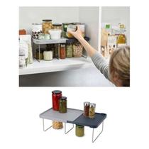 Prateleira Rack Expansível Organizador Multiuso Retrátil Portátil para Cozinha Armário Dispensa