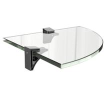 Prateleira Raiada Belle Vidrio com Suporte 25x25cm - VIDRIO-R2525-INC - MULTIVISÃO