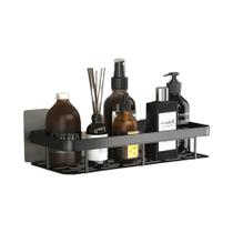 Prateleira Retangular De Parede Para Banheiro, Sem Furos, Suporte Para Toalhas, Chuveiro E Shampoo