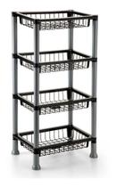 Prateleira Retangular Plástica 4 Andares Multiuso Estante Prateleira Retangular Plástica 4 Andares Multiuso Estante