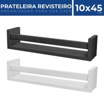 Prateleira Revisteiro Madeira Quarto Livros Decorativo 45x10 - Pratk