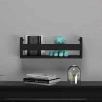 Prateleira Revisteiro Preto Porta Livro Proteção Infantil