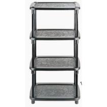 Prateleira Sapateira Estante Multiuso 4 Andares 78x43x29cm Modular Reforçada Compactav Decorada Gress Com Pezinhos