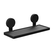 Prateleira simples c/adesivo astra preto fosco