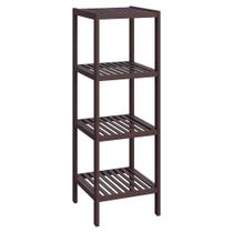Prateleira SONGMICS Bamboo 33x33x98 cm 4 camadas marrom Prateleira SONGMICS Bamboo 33x33x98 cm 4 camadas marrom