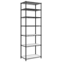 Prateleira SONGMICS Rack de metal de 7 camadas 34x59x180 cm preta
