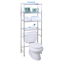 Prateleira Space Saver Honey-Can-Do 4 camadas cromada 24,02 x 11,02 x 67,72 cm Prateleira Space Saver Honey-Can-Do 4 camadas cromada 24,02 x 11,02 x 67,72 cm