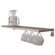 Prateleira Strassis Design SD-3020 Metal Cor: Champanhe