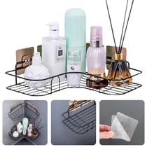 Prateleira Suporte De Banheiro Porta Organizador de Shampoo Sabonete Multiuso de Canto e Quina Com Adesivo Para Parede Cozinha De Metal
