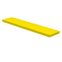 Prateleira Suporte Embutido 120x25x4cm Amarela Conceito Prateleira Suporte Embutido 120x25x4cm Amarela Conceito