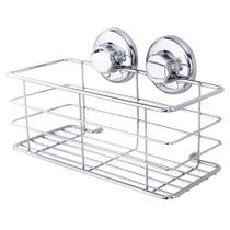 Prateleira Suporte Porta Shampoo Fixação De Ventosa Aço Inox