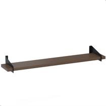Prateleira Suspensa Estilo Industrial De Madeira 50cm FS P
