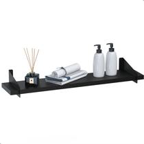 Prateleira Suspensa Estilo Industrial De Madeira 50cm UN P