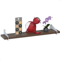 Prateleira Suspensa Estilo Industrial De Madeira 60cm UN BM