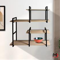 Prateleira Suspensa Estilo Industrial Design Moderno e Elegante Para Sala, Escritório, Cozinha e Quarto Prateleira Suspensa Estilo Industrial Design Moderno e Elegante Para Sala, Escritório, Cozinha e Quarto