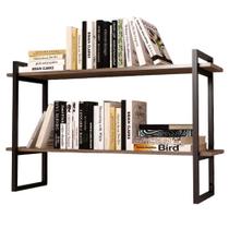 Prateleira Suspensa Estilo Industrial Suporte Nicho De Parede Mdf 60cm Para Cozinha Quarto Sala