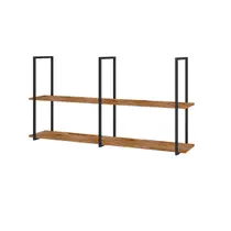 Prateleira Suspensa Grande Estilo Industrial Nicho Cozinha Aurora Demolição - ÉdeCasaMóveis